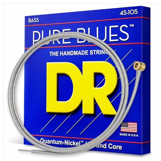 DR Strings PB-45 Pure Blues Quantum-Nickel Bass Strings - .45-.105