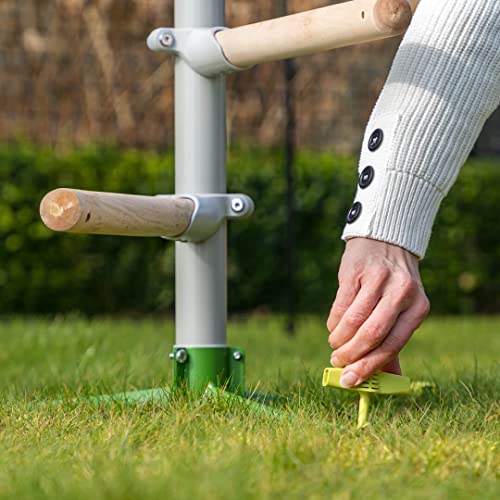 Image of Freestanding Chicken Perch | Sturdy Wooden Universal Roosting System | Exercise, Train and Treat Your Chickens! | Place Anywhere in Your Yard | Poultry Playground Kit