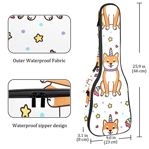 Housse pour ukulélé Shiba Inu Motif licorne et étoiles 10 mm Rembourrage épais 53,3 cm Sac de transport pour ukulélé… - Les Beatles, Paul McCartney, John Lennon, RIngo Starr, George Harrison Housse pour ukulélé Shiba Inu Motif licorne et étoiles 10 mm Rembourrage épais 53,3 cm Sac de transport pour ukulélé… – Image 5
