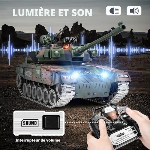 Char Télécommandé RUS T-90 : Le Cadeau de Combat Idéal pour Noël - 4