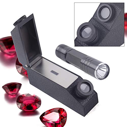 Gem Refractometer 1.30-1.81 RI Range Gemological Gemstone with LED Light Source Tools