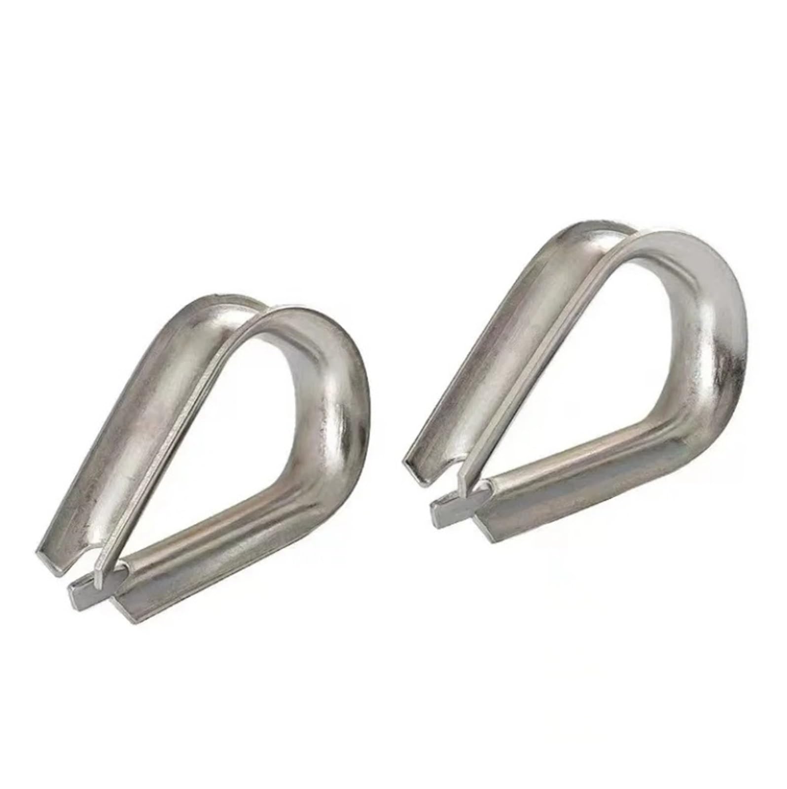Guardacabos de acero inoxidable, 1-100 piezas 304 Abrazadera bloqueo cable Manga protectora M2-M32(M16 (10Pcs))