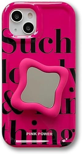 Bonita funda para iPhone 11, funda kawaii con forma de estrella de moda con espejo de maquillaje para mujeres y niñas, para iPhone 11 de 6.1