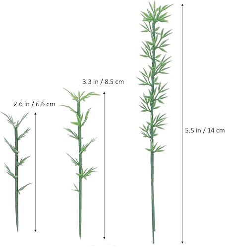 Miniatura 3 de 100 piezas de árboles de bambú modelo, árboles en miniatura, para decoración del hogar, proyecto de diorama de forma de relieve, modelo de tren,