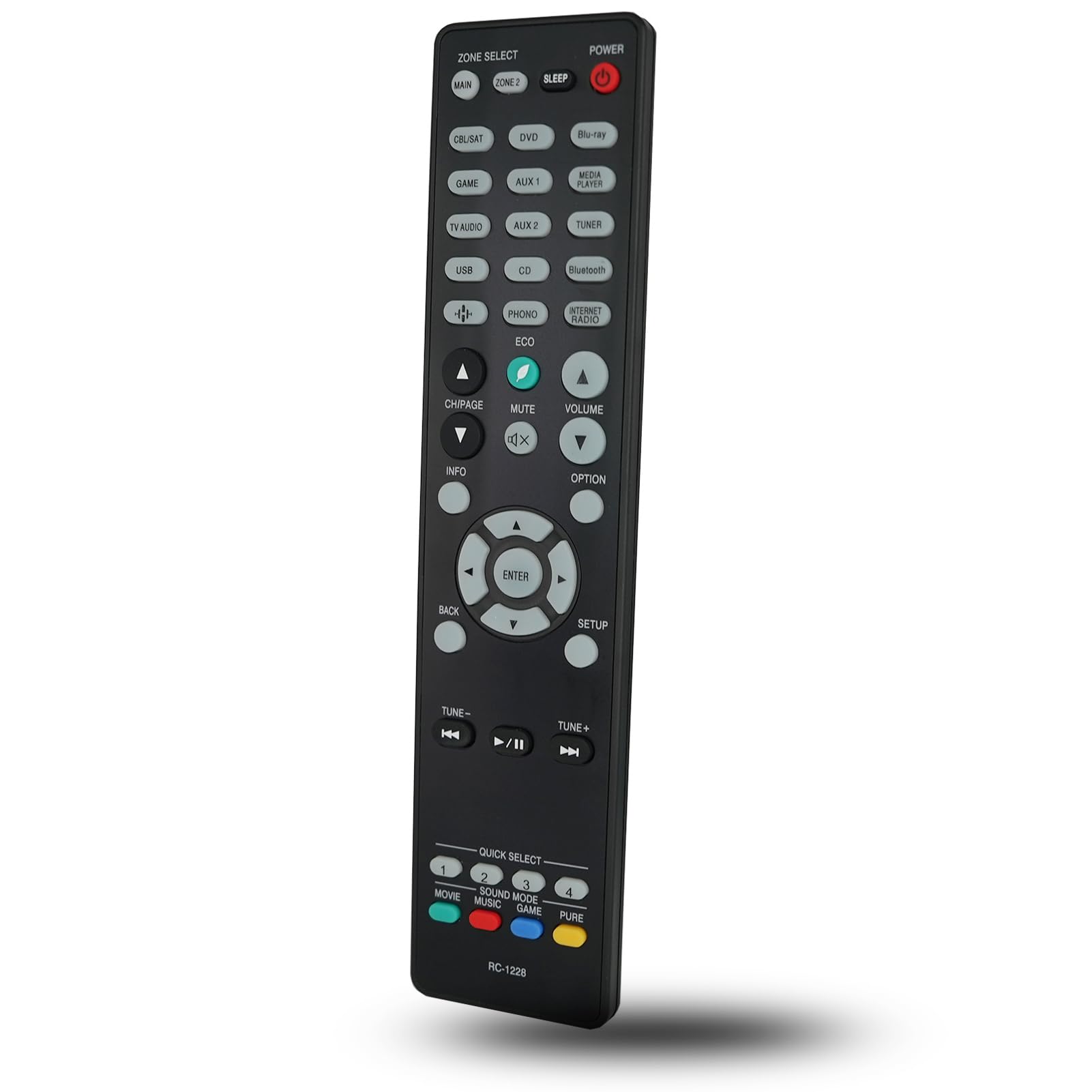 RC-1228 Replace Remote for Denon AV Receiver AVR-X2400H AVR-S730H AVR-S930H AVR-X3400H AVR-S950H AVR-S920W AVR-X2300W AVR-X1300W AVR-X3200W AVR-X2200W