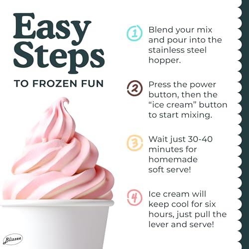 BLIZZEE Blizzee 1.25QT Soft Serve Ice Cream Machine の商品画像 5