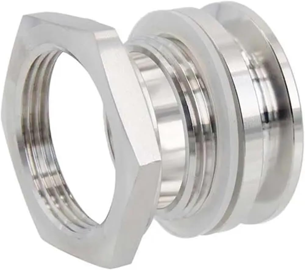 Kettle Retrofit Part Weldless Bulkhead 1.5inch Tri Clamp 304 Stainless Steel Double TC 41mm Hole Required n(Single Side TC)