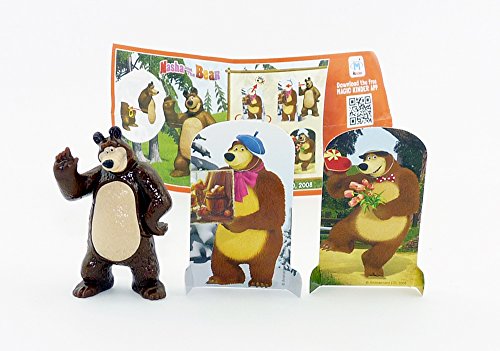 Kinder Überraschung, Bär 2 (TR161B) mit Zubehör aus der Serie Mascha und...