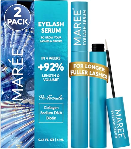 MAREE Eyelash Serum (2-Pack) – Peptide-Based Lash & Brow Growth