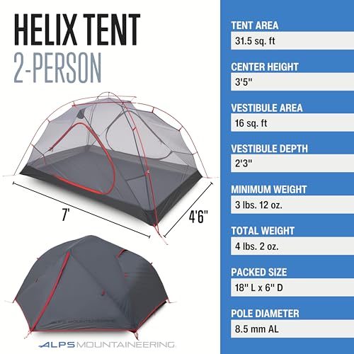 Carpa ALPS Mountaineering Helix para 1 o 2 personas miniatura 2