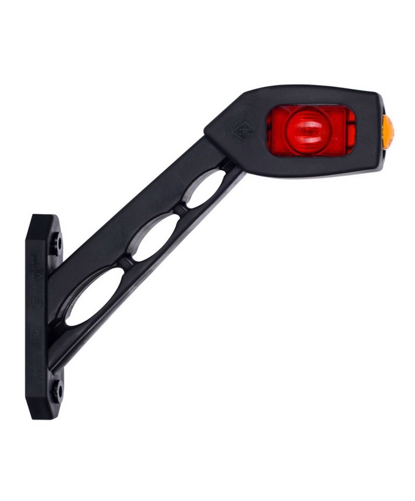 2 x LED gomma marcatore luce laterale 12V 24V con E-mark luce di posizione auto camion auto auto lampada luce bianco rosso arancio