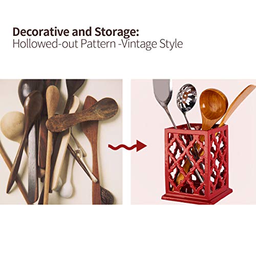 Jogreful Vintage Decorative Kitchen Utensil Holder Cooking Utensil Organizer Perfect Gift For Cooking thumb #1