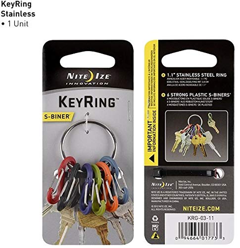 Nite Ize Key Ring-Stainless(KRG-03-11)