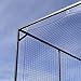FORTRESS Fixed Concertina Batting Cage | Cricket/Baseball Practice Net | Heavy-Duty Steel Frame with UV-Treated Netting - Available in Multiple Lengths (Without Rear Support Posts, 12m / 40ft)