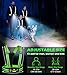 Hoeraonr Running Lights for Runners,90°Adjustable LED Reflective Vest Running Gear,Rechargeable Chest Light Up Running Vest Night Walking Safety Gear for Night Walking/Cycling/Jogging (Green)