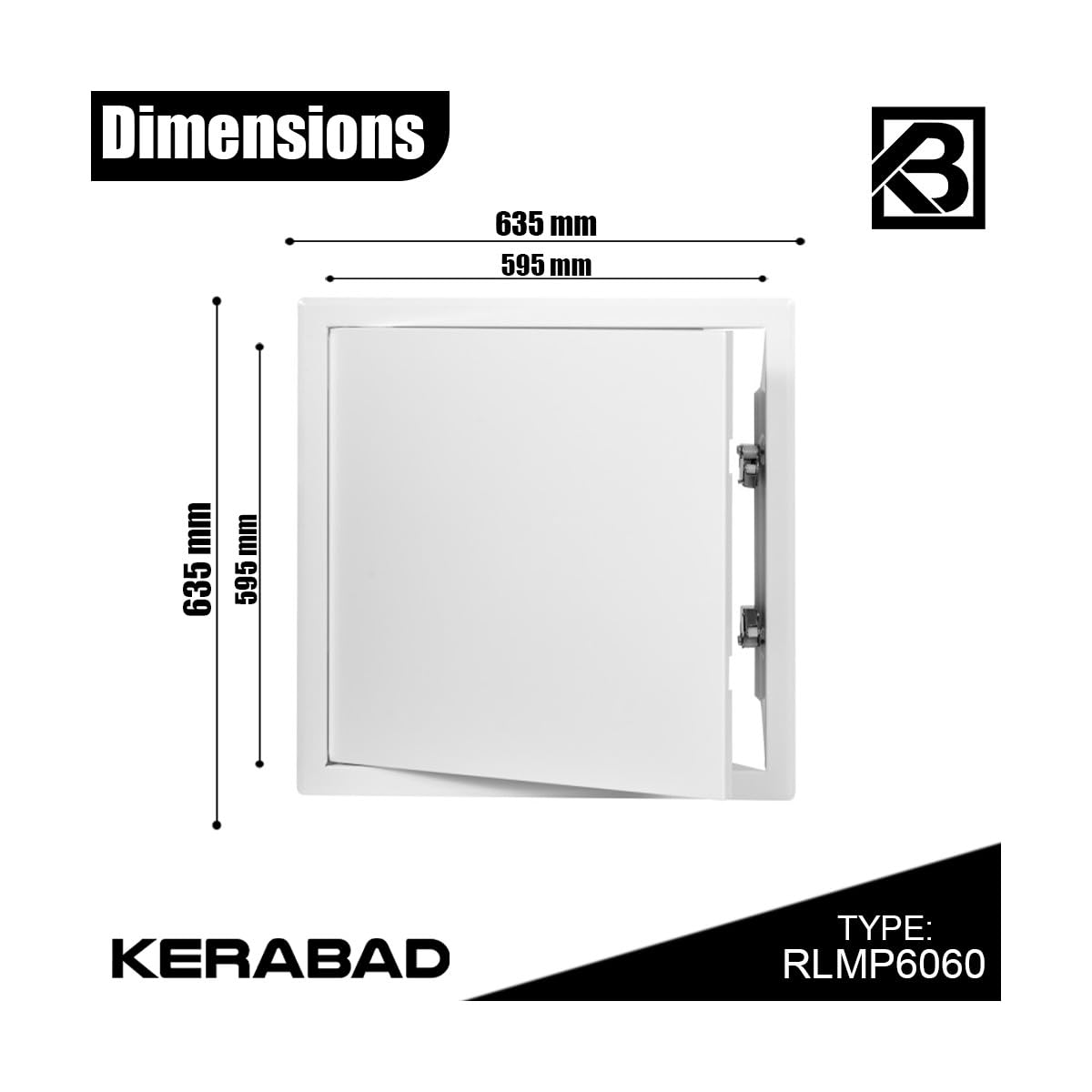 Revisionsklappe Trockenbau - Verzinkte Metallklappe Mit Klickverschluss, Für Wand & Decke