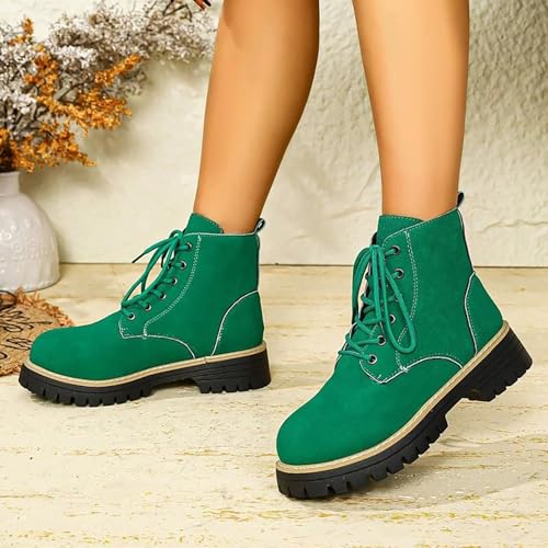 Botines de mujer cómodos para caminar sin dolor con plataforma y punta redonda 4