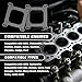 2PCS Carburetor Gasket with 1/16