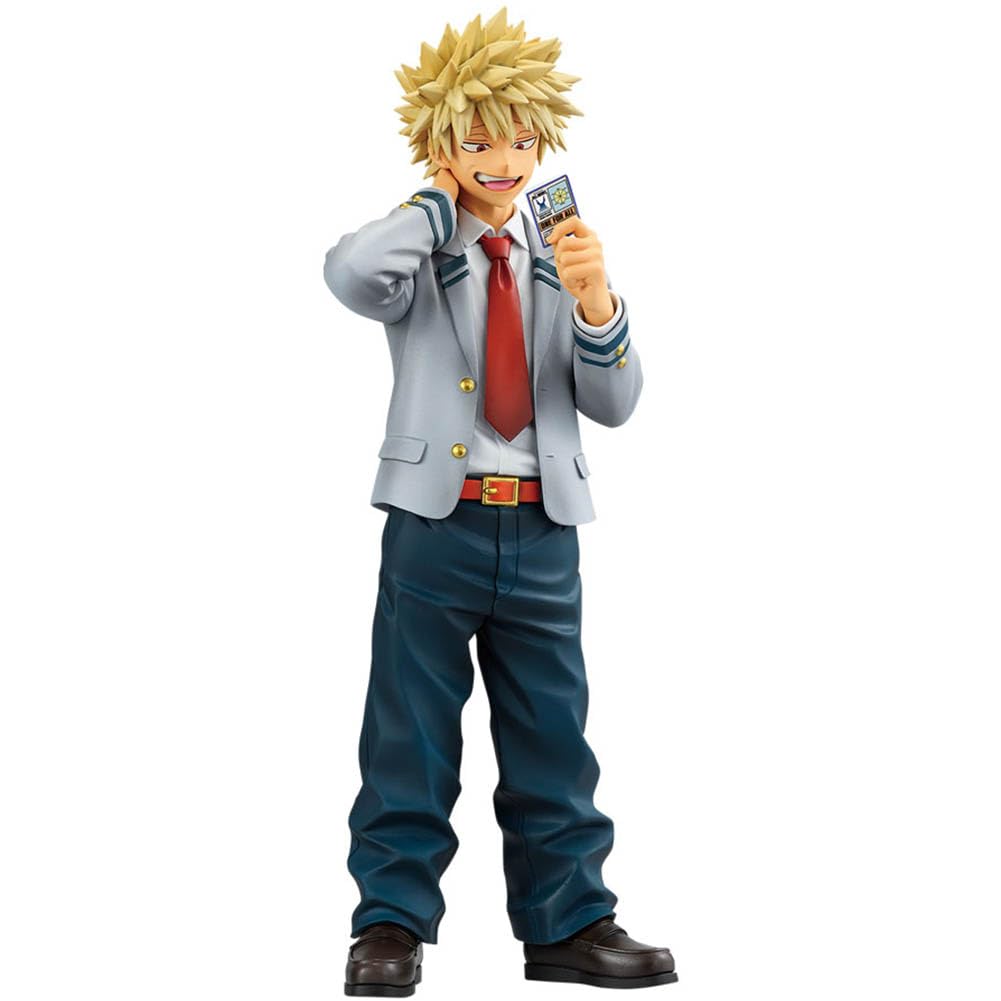 MHA Bakugou Katsuki figurka statuetka 19 cm Anime Bakugou Katsuki Figurka PVC Uniform Style Model MHA Merch, przedmioty kolekcjonerskie, dekoracje na biurko
