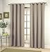 Stylemaster Grammercy Grommet Drapery 56-Inch by 84-Inch Window Panel, Taupe