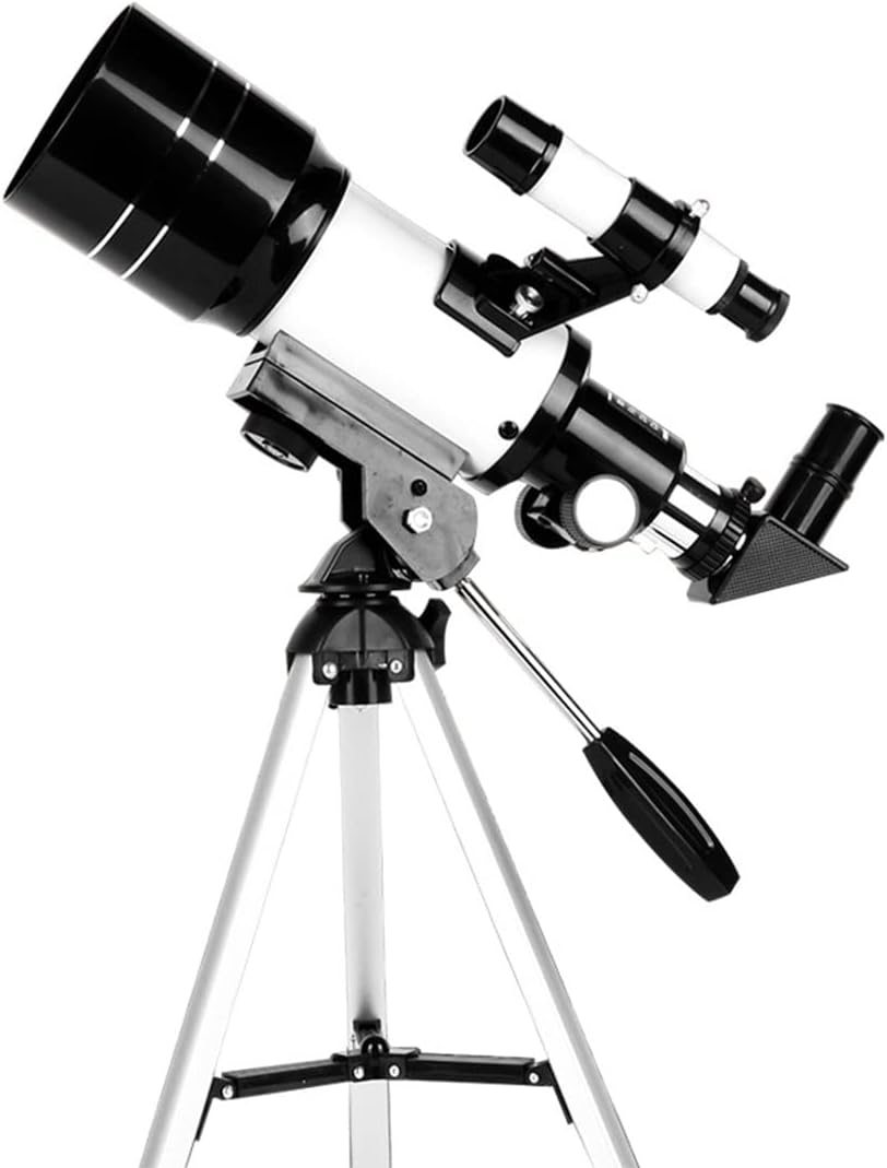 Telescope an Astronomical Telescope with A Finder Mirror for Viewing The Sky and Earth. A Different Gift for Children Suitable for Adult Beginners (Color : White Size : One Size)