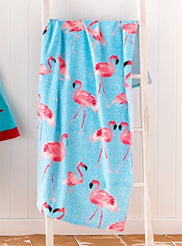 Catherine Lansfield Flamingo Beach Towel