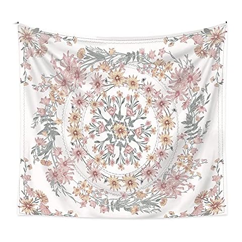 Bohemian Tapisserie Wandbehang, Mandala Wandteppich Tapisserie Hippie Boho Decke, Vintage Psychedelischer Hippie Wandteppich Tagesdecke Mit ästhetischen Kranz Muster Für Wohnzimmer Schlafzimmer Cover