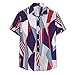 Générique Chemise à col roulé pour Hommes Chemise de Plage à Manches Courtes Cardigan à Fleurs hawaïennes pour Hommes Chemises pour Hommes Grands T-Shirts pour Hommes Grands Seulement