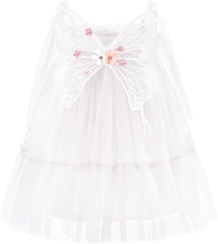 Baby Flower Girl Formal Butterfly Tulle Dress Toddler 18M 24M 1st 2nd 3rd 4T 5T 