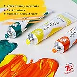 TBC Watercolour Paint Set, 24 x 12ml Water Colour Paints Tubes with 3 Paint Brush for Artists, Beginners, Students, Hobbyists, Adults - Image 5