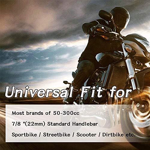 Pacewalker Universal Motorcycle 7/8" 22Mm Handlebar Brake Master Cylinder Clutch Lever Left & Right Set For Honda Kawasaki Suzuki Yamaha Red #TOP6