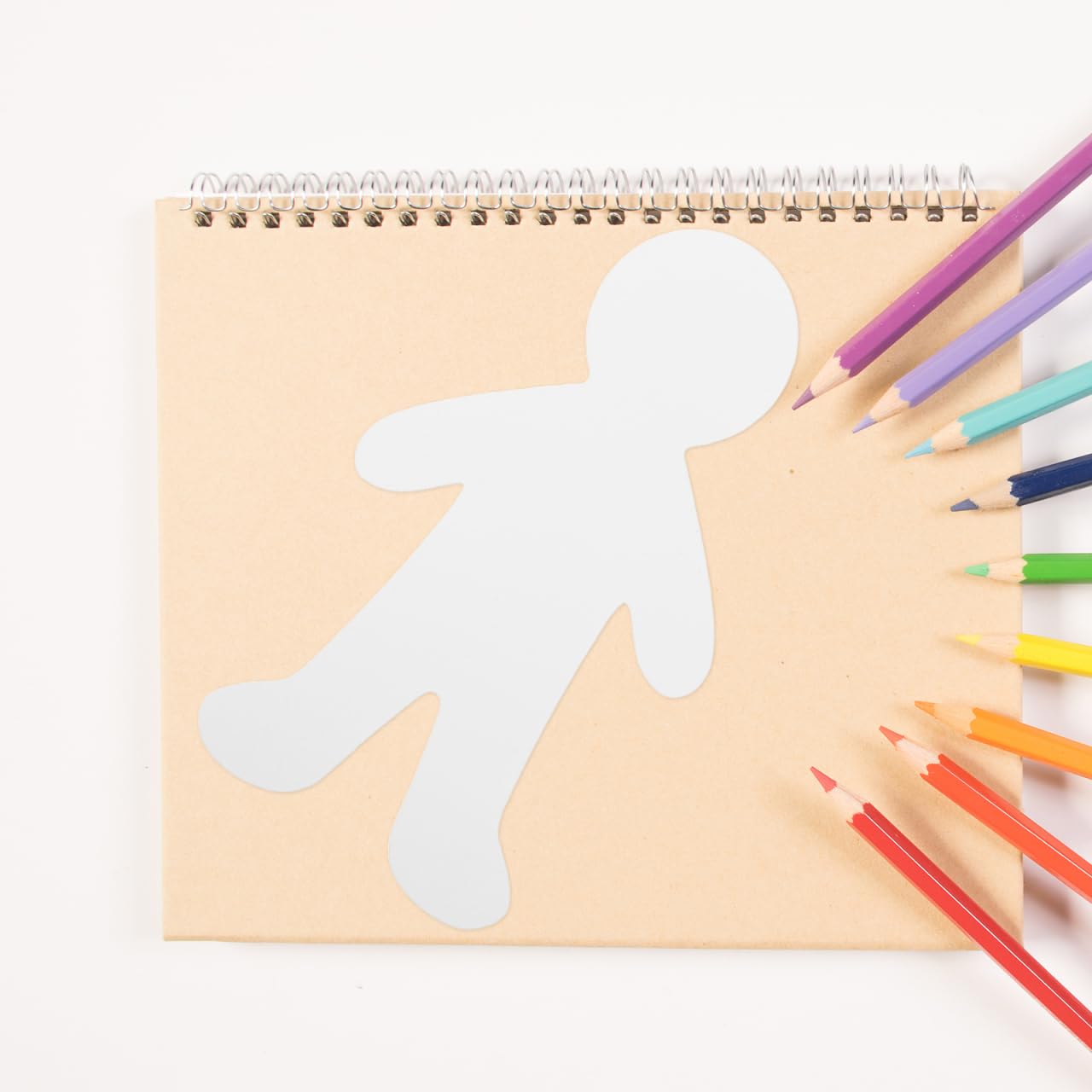 20 muñecos de papel blanco para pintar, figuras humanas de cartón para manualidades, niños, niñas, guardería, decoración escolar