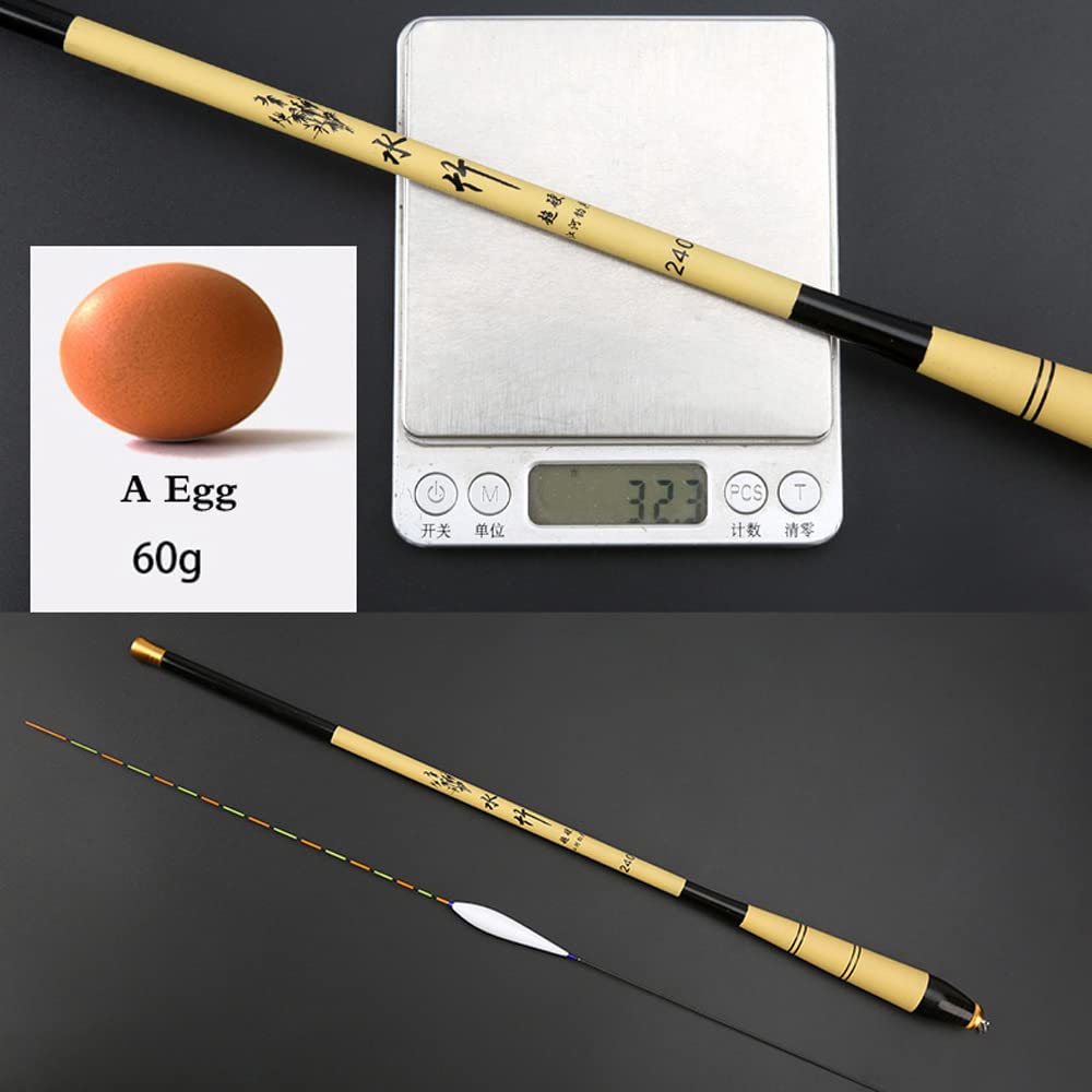 Canna da Pesca Polo da Pesca a Mano in Fibra di Carbonio Super Leggero Asta di Pesca telescopica Super Dura 2.1/3.6/4,5/5.4/6.3m di Corse di Alimentazione Lunga(3.6 m)