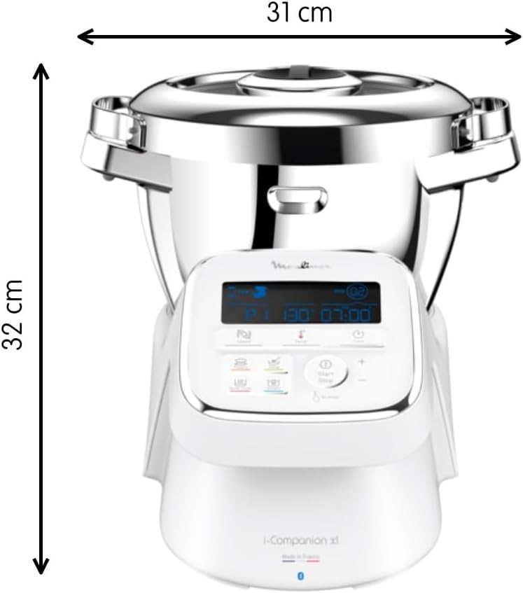 Moulinex I-Companion XL: Robot Cuiseur Connecté, Silencieux et Fabriqué en France - Image détaillée