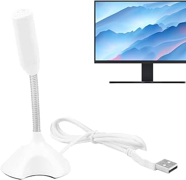 USB Microphone for PC, Condenser PC Plug and Play Microphone - Noise Reduction Audio Supply Compatible with PC Laptop, Recording,
