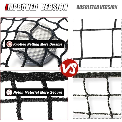 image for AOLIGEIJS Sports Netting, Heavy Duty Ball Netting - DIY Practice Barri