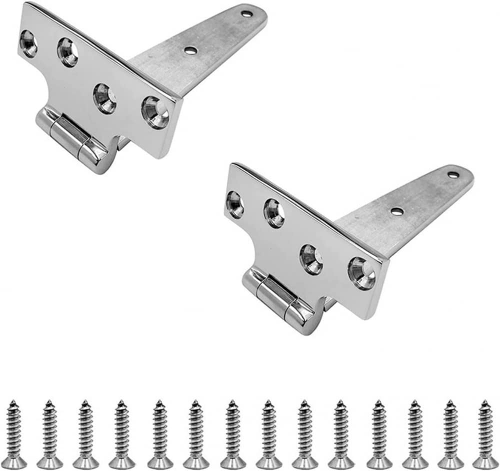 2 cerniere per porte ispessite resistenti a T, cerniere industriali in acciaio inossidabile di grado 316 per porte e porte in acciaio inox