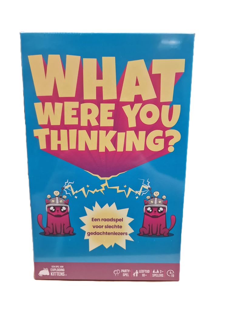 Exploding Kittens |What were You Thinking | Gra karciana | Od 10 lat | Liczba graczy: 2+|Czas gry: 15 minut | Niemiecki
