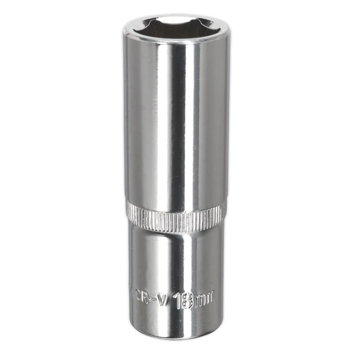 Sealey SP1218D Walldrive Fully Polished Deep Socket, 1/2" Square Drive, 17mm