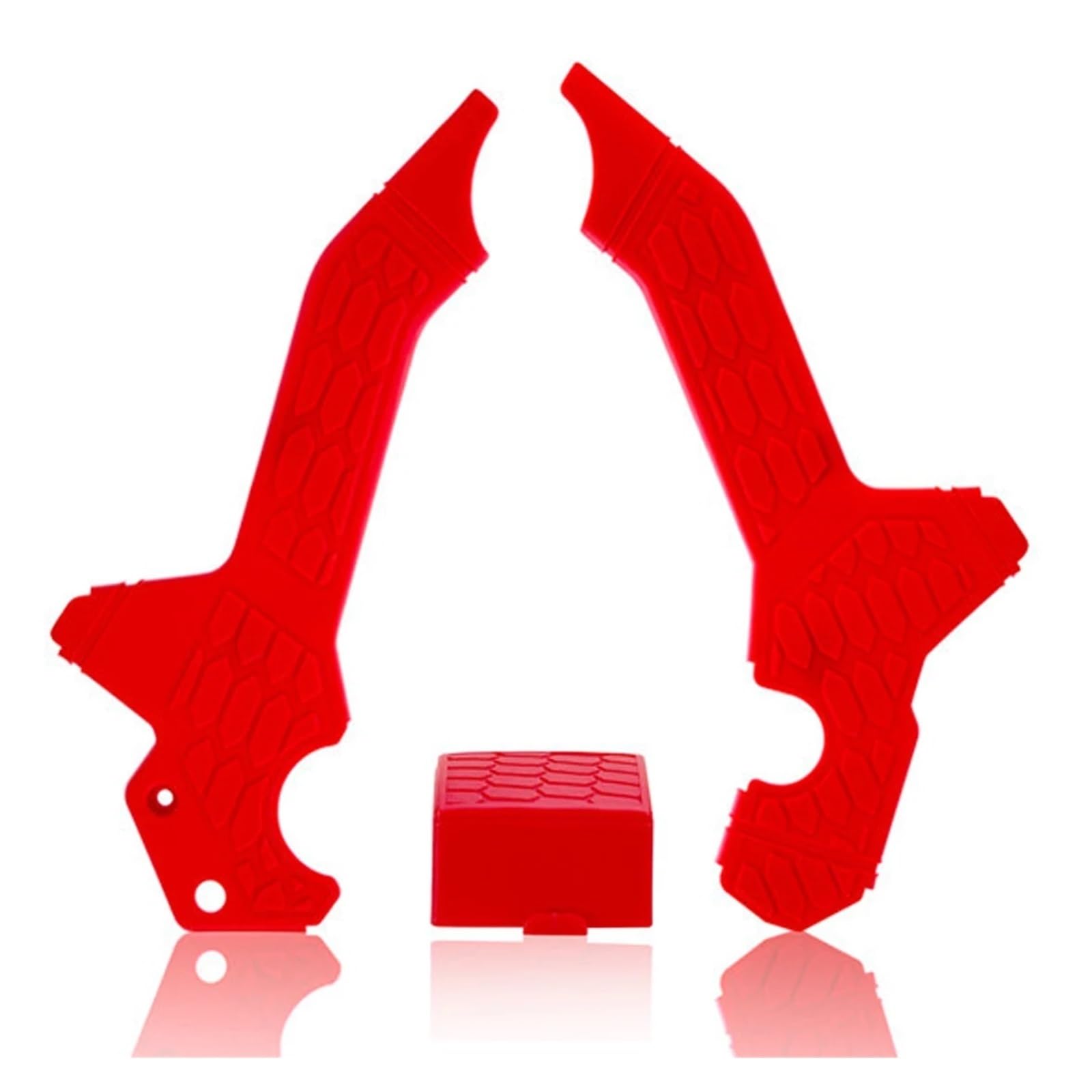 for CRF300L CRF 300L Rally 2021–2023 Rahmenschutz, Linke und rechte Rahmenschutzabdeckungen(Red)