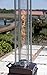 Fire Sense 62224 Square Flame Patio Heater 46,000 BTU Outdoor Propane Heater with Wheels For Residential - Hammered Bronze Finish