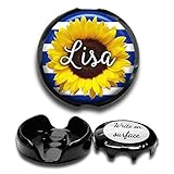 Navy Stripes Sunflower Tube Stethoscope Tag - Adjustable Steth Tag Id Personalized with Name...