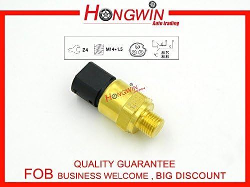 Hongwin 61318361787 Coolant Temperature Switch/Fan Switch For BMW-318i 318ti Z3, Radiator 80-88 Degree 1378073