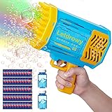Bubble Machine for Kids - Bubble Gun Boys Toys for Ages 8-10, Bubbles Blower for Toddlers 1-3, Blue