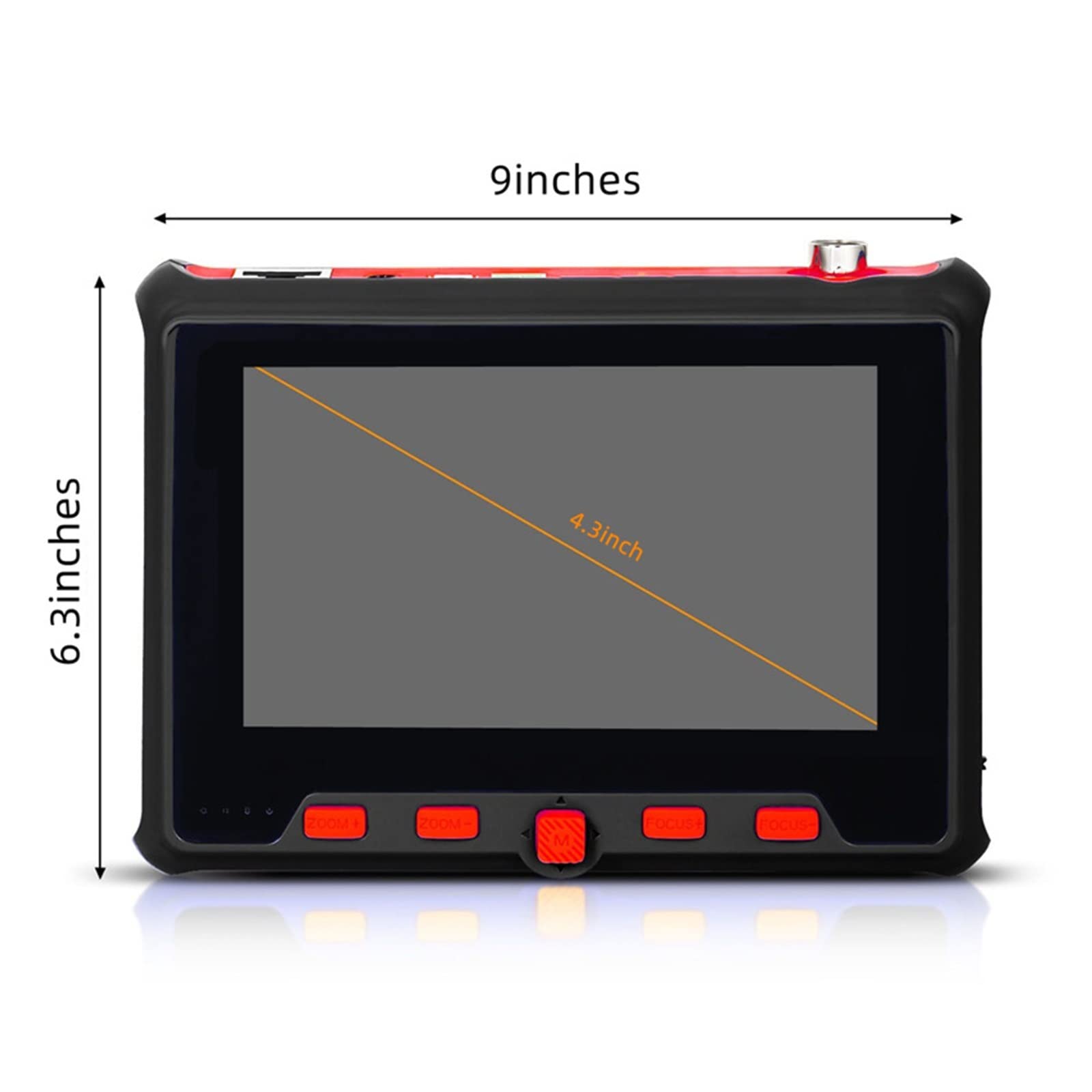 Tester für Überwachungskameras 4,3-Zoll-CCTV-Kamera-Tester - IP-Kamera-Tester-Sicherheits-CCTV-Tester-Monitor, unterstützt PAL/NTSC, DC12V-Ausgang Kurzes Video