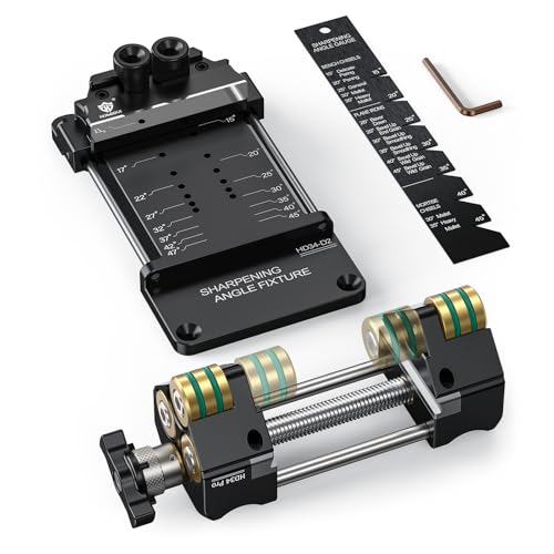 Kit de afilado para herramientas de carpintería con medidor de ángulo ajustable exacto 2