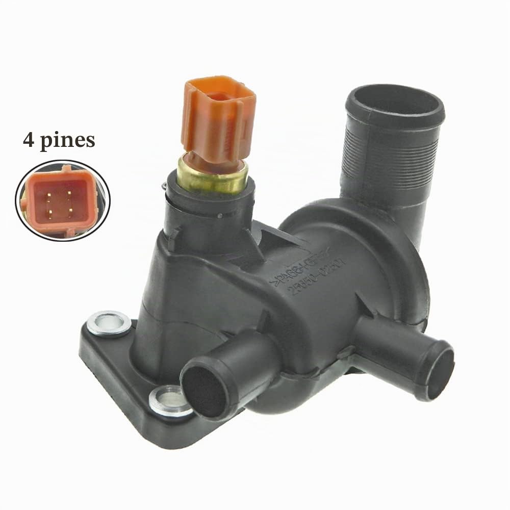Conjunto de termostato de refrigerante del motor, 1 pieza 25650-02560, compatible con Kia Picanto SA New Morning 2004-2010 compatible con Hyundai ATOZ y AMICA 1 0 1 1 Friend 1 0 1 1