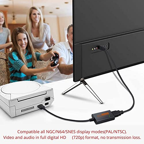 Convertisseur N64 HDMI corriger image floue console ancienne brancher television GameCube - 3
