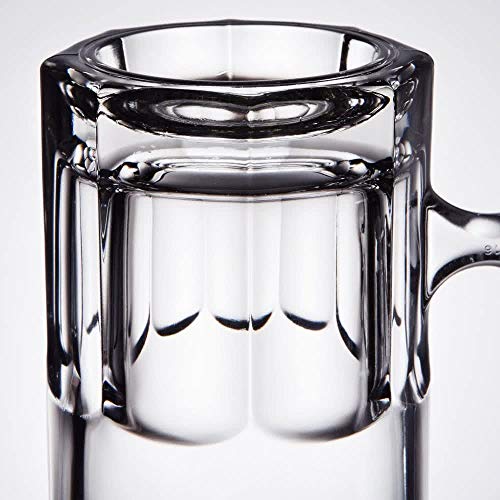 Serami Hikari Design 1L (34oz) German Style Extra Large Super Glass Beer Steins, Set of 2 - Image 4