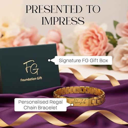 FG Foundation Gift Personalised Regal Chain Bracelet SILVER - Image 8